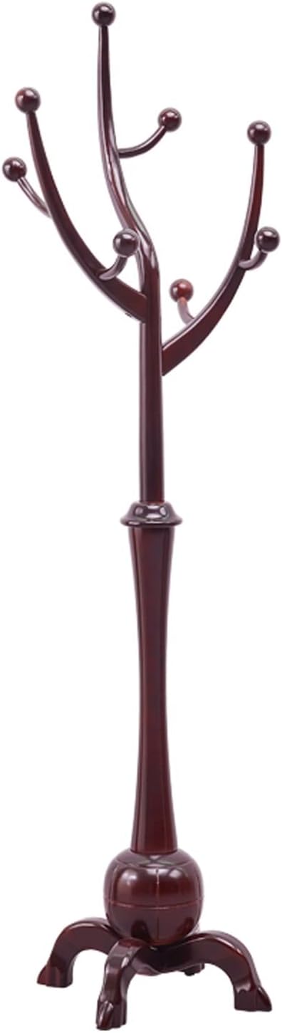 🪵🌿 Wooden Coat Stand Tree – Clothes Hanger Rack for Hallway & Home