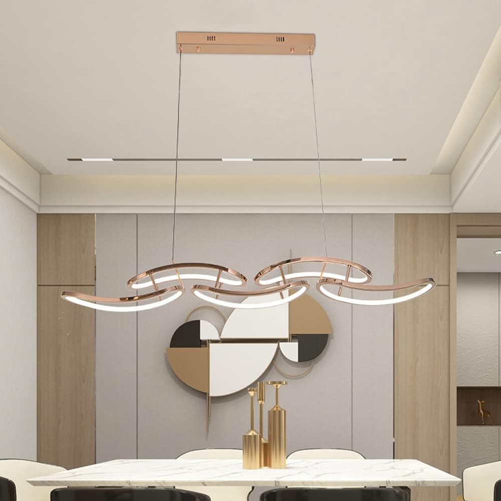 ✨ Modern Dimmable Pendant Chandelier – Elegant Ambient Lighting 🌟