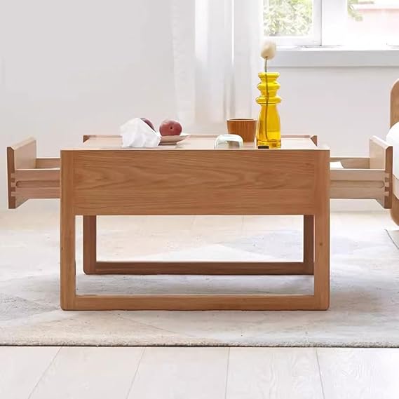 ✨ Nordic Round Coffee Table – Modern Minimalist Living Room Accent 🏡