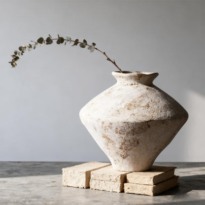 🏡 Farmhouse Ceramic Vase – Rustic Home Decor Centerpiece ✨