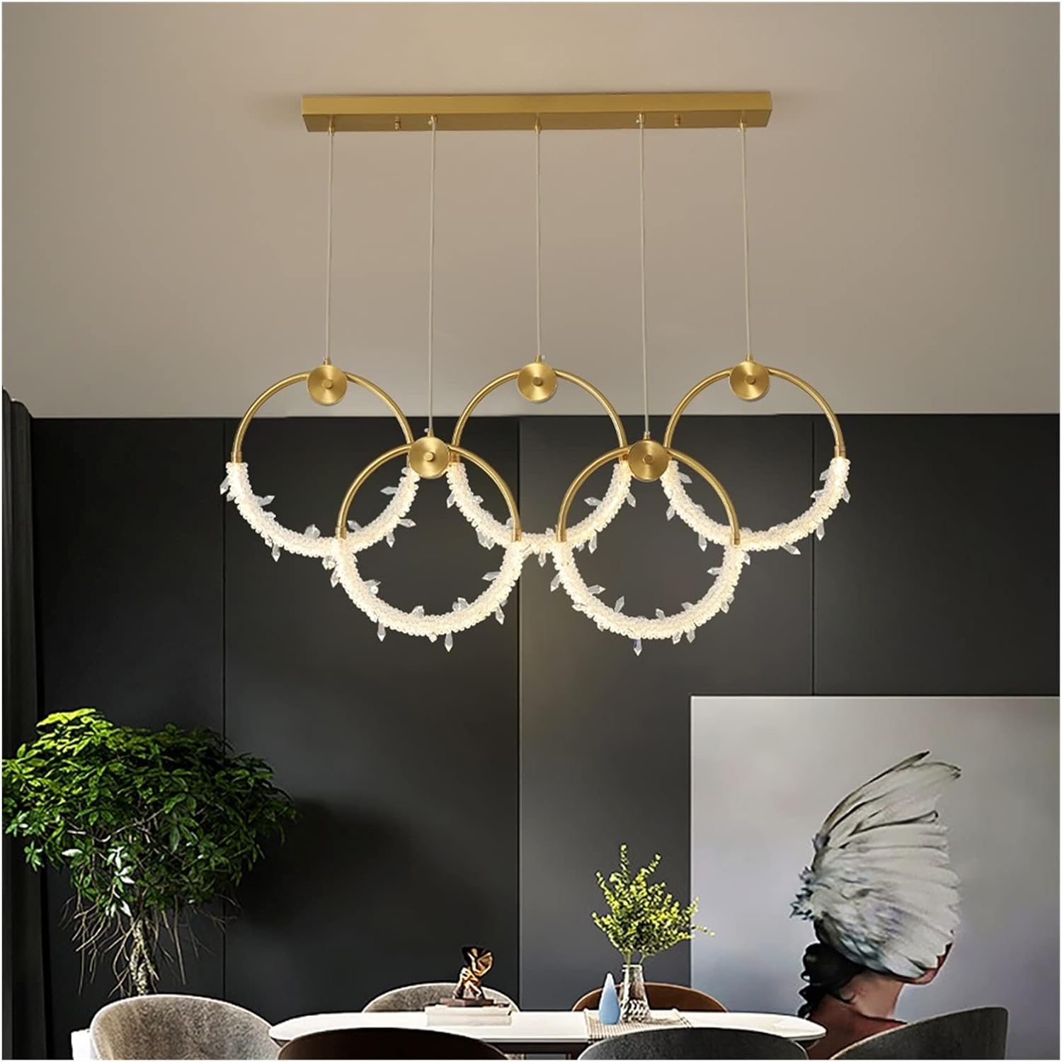 ✨ Modern Pendant Chandelier – Stylish Hanging Ceiling Light for Home & Living