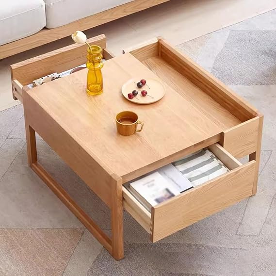 ✨ Nordic Round Coffee Table – Modern Minimalist Living Room Accent 🏡