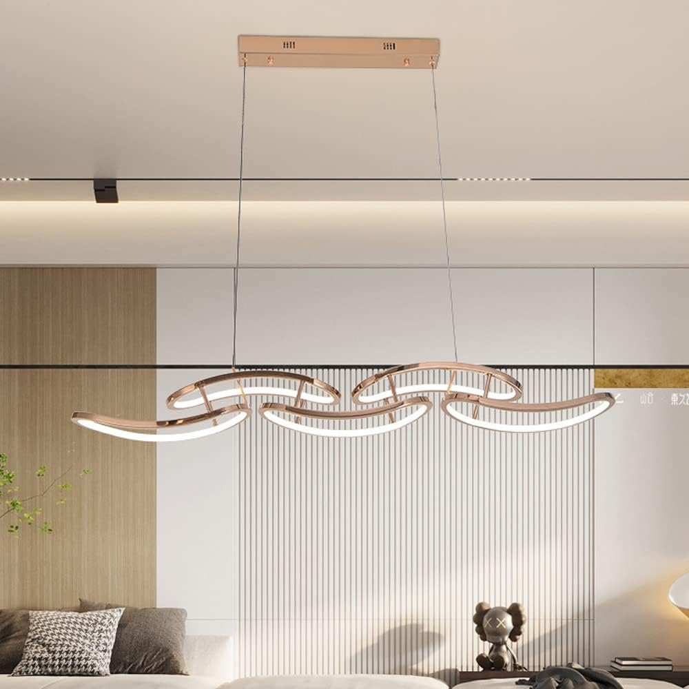 ✨ Modern Dimmable Pendant Chandelier – Elegant Ambient Lighting 🌟