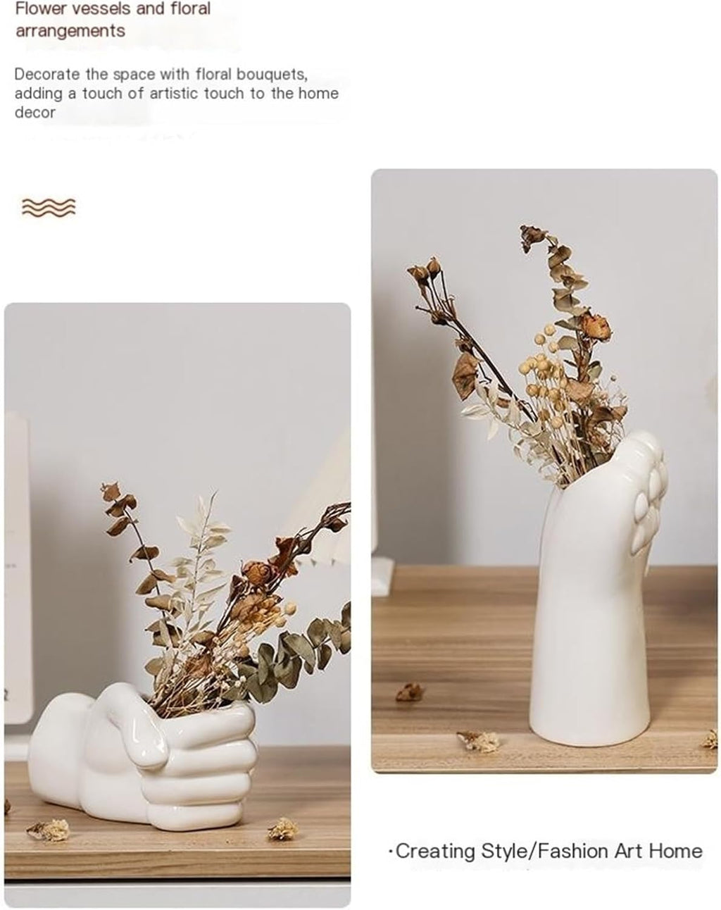 🏡 Modern Hand Gesture Sculpture – Stylish Table Accent 🌿