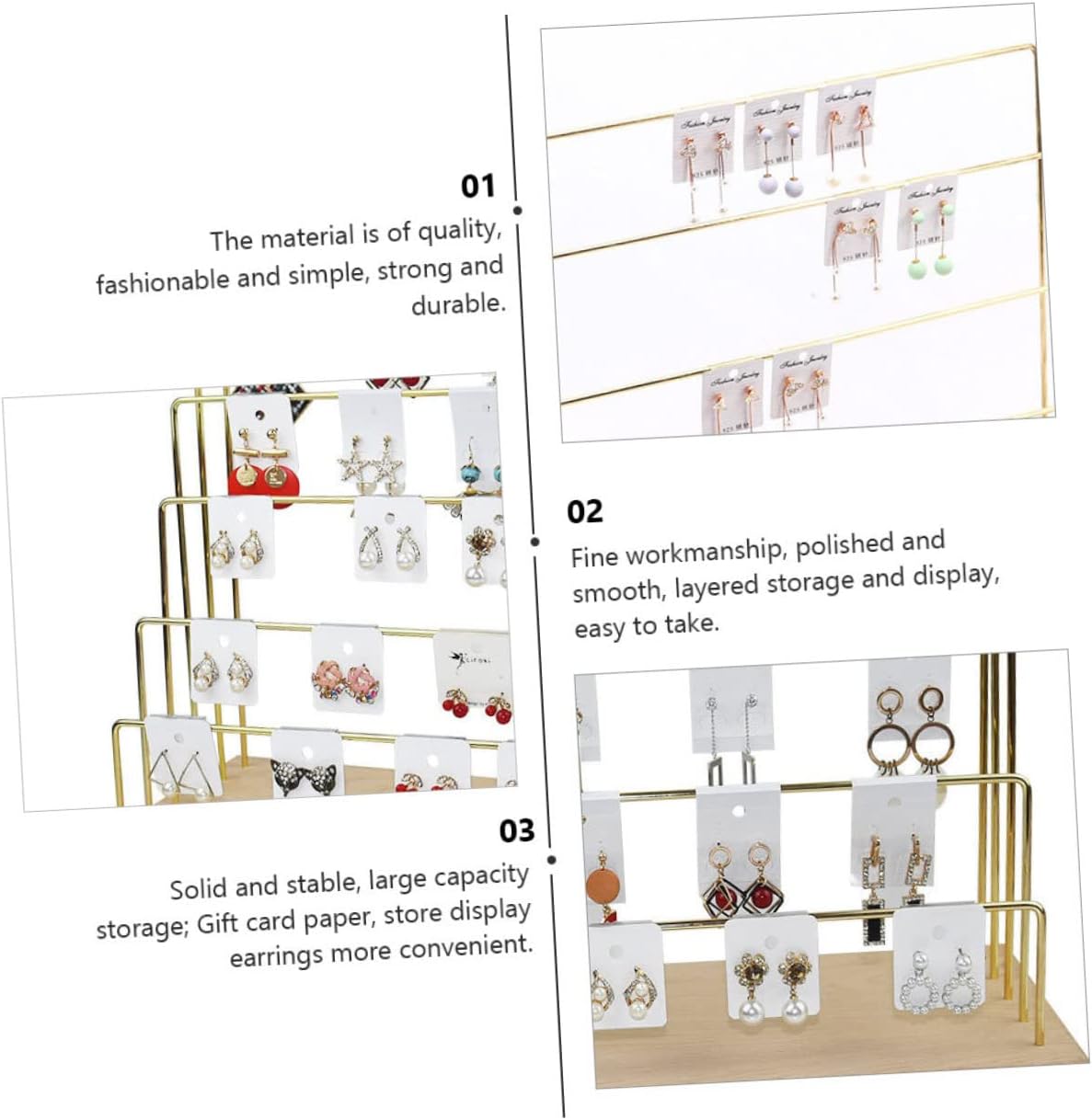 ✨ Jewelry Organizer Box – Elegant Earring Storage 💍