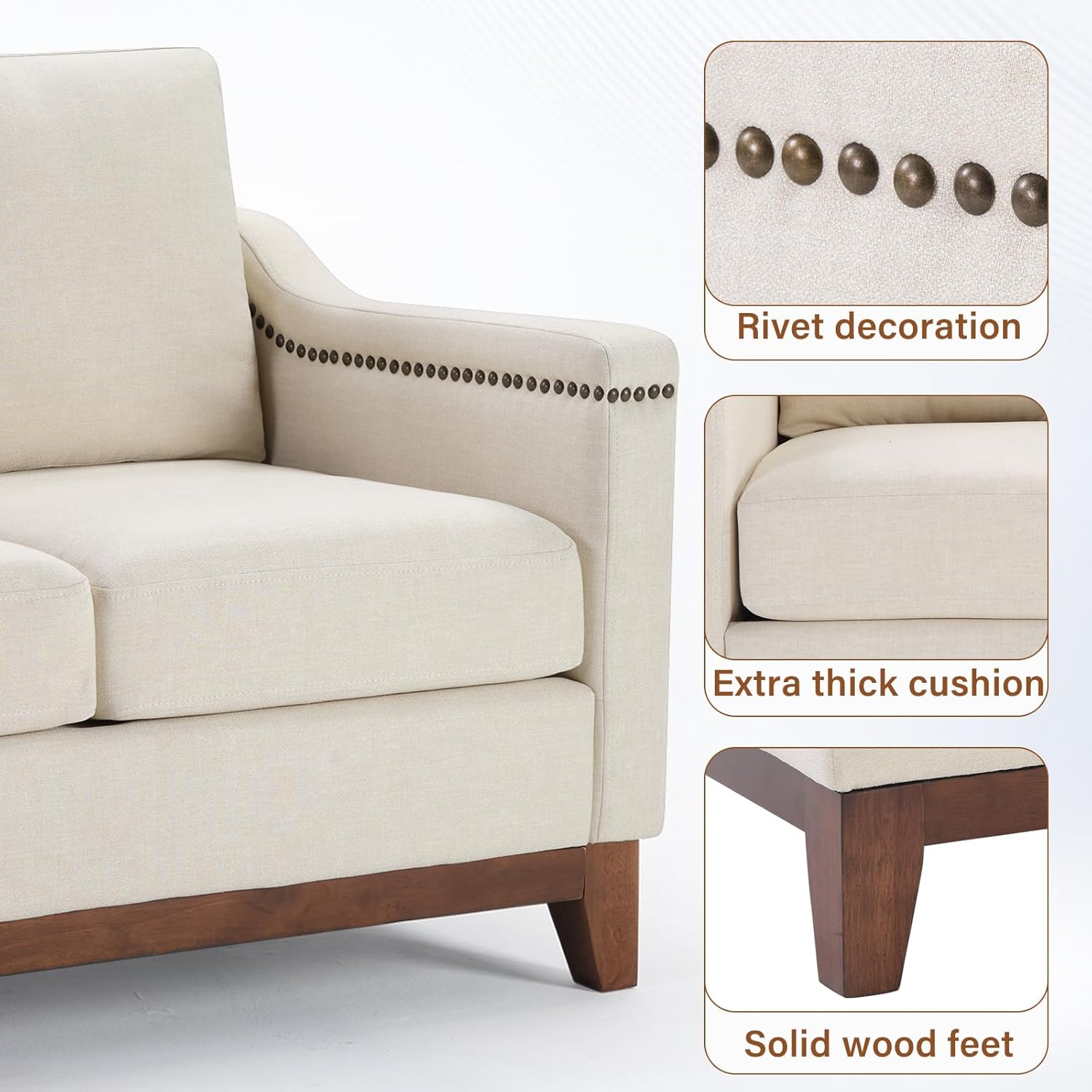 ✨ 4-Piece Velvet Sofa Set with Storage Ottoman – Loveseat, Armchair & Couch