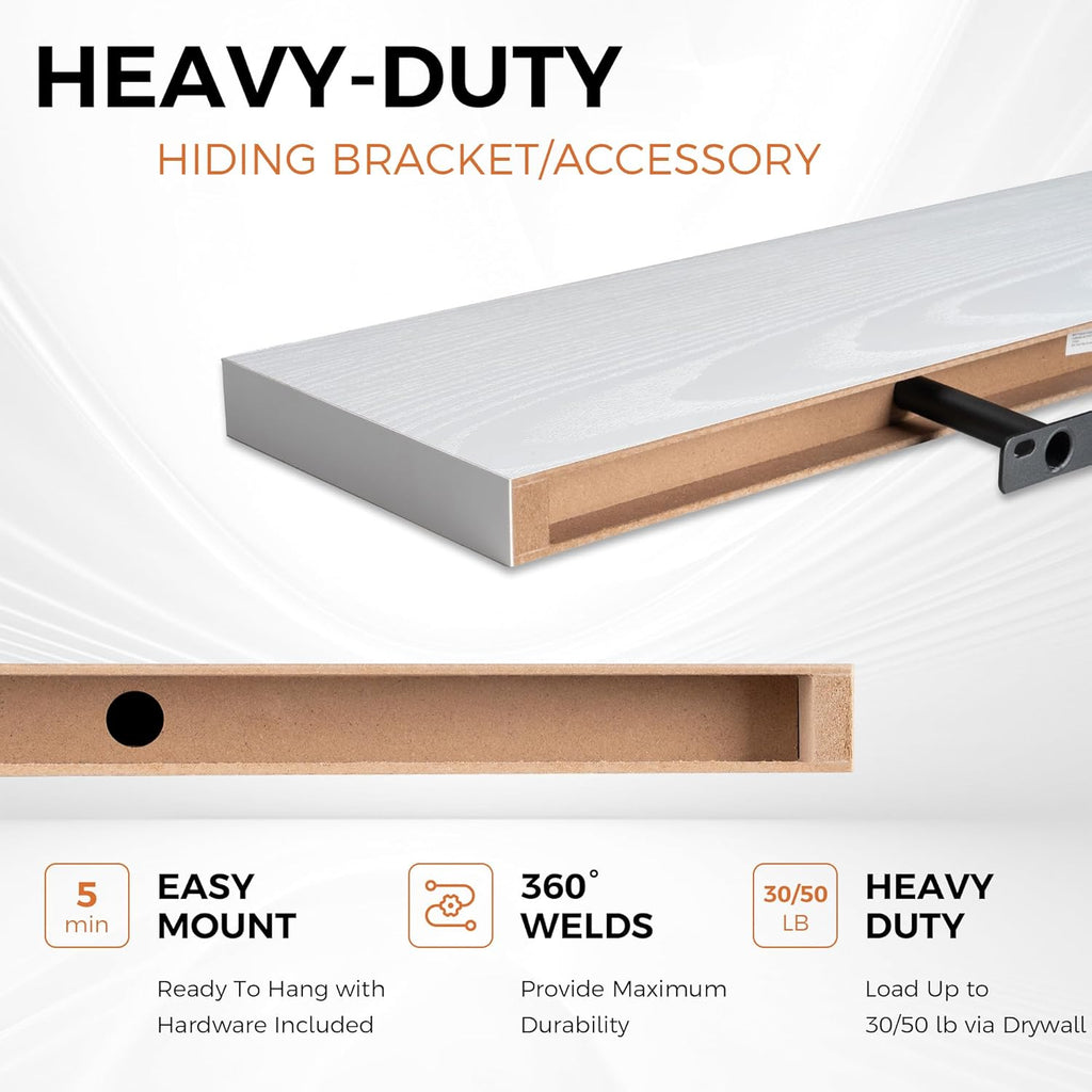 ✨ Floating Wall Shelf – Modern Home Storage 🌿