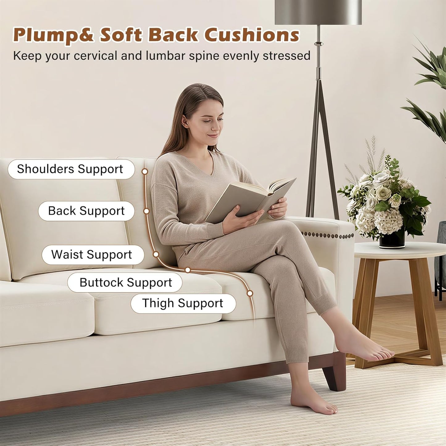 ✨ 4-Piece Velvet Sofa Set with Storage Ottoman – Loveseat, Armchair & Couch