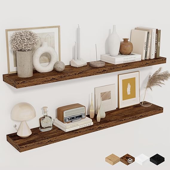 ✨ Floating Wall Shelf – Modern Home Storage 🌿