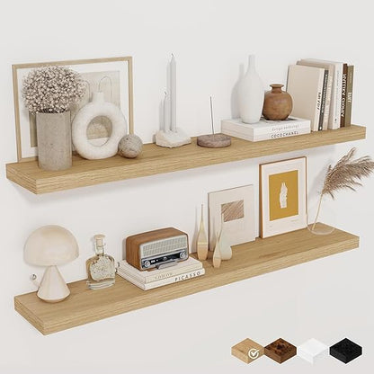✨ Floating Wall Shelf – Modern Home Storage 🌿